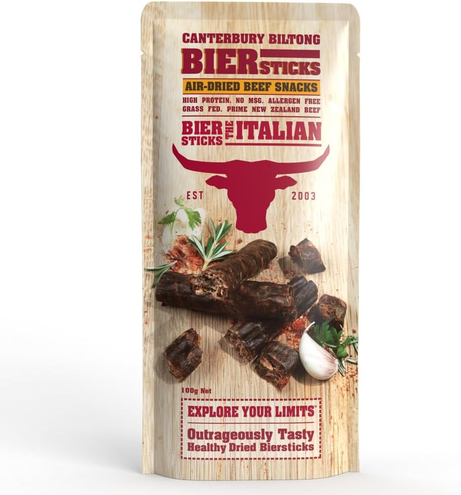 Canterbury Biltong the Italian Biersticks 100G image number 2