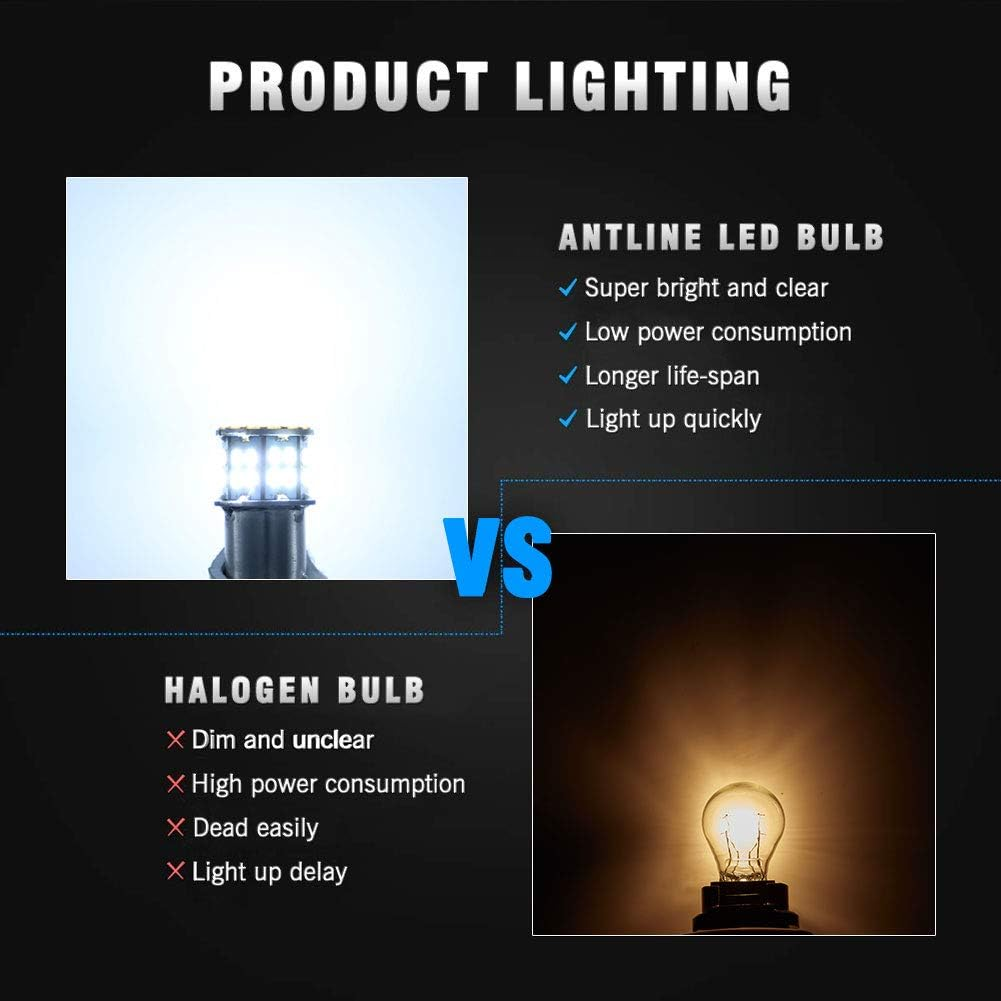 Antline 1156 1141 1003 7506 BA15S LED Bulbs Cool White 20-Packs, Super Bright 3014 50-SMD LED Replacement for 12 Volt RV Camper Trailer Boat Trunk Interior Light Bulbs image number 6