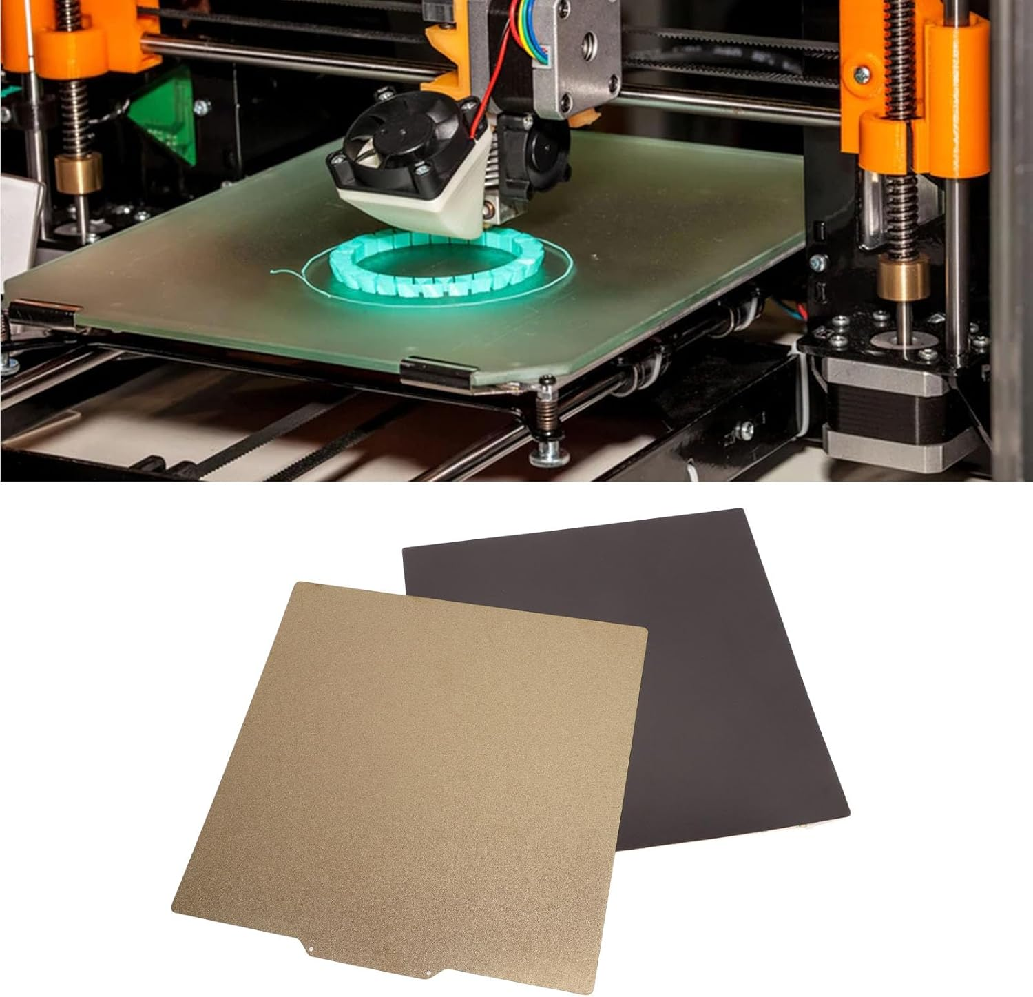 Spring Steel Build Plate, 290X290Mm Double Sided PEI Flexible Hot Bed Surface for Ender 6, Steel Heated Bed with Magnet Base, PEI Sheet Professional 3D Printer Accessories image number 3