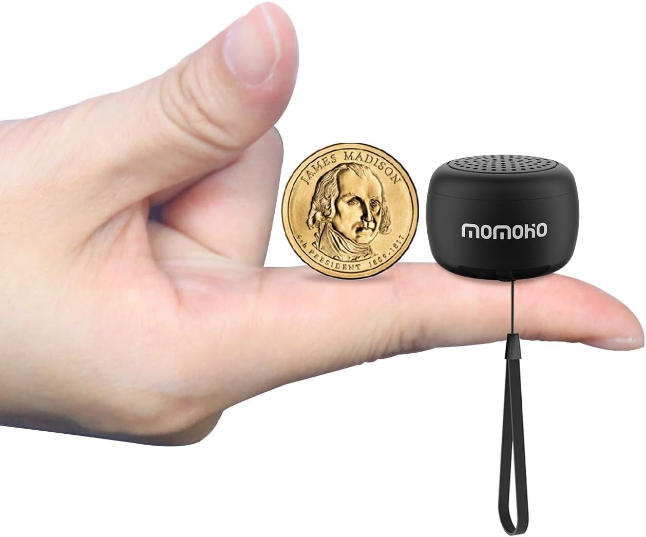 Momoho Mini Bluetooth Speaker with Remote Shutter, Small and Tiny Waterproof Bluetooth Speaker, Portable Bluetooth Speaker Wireless