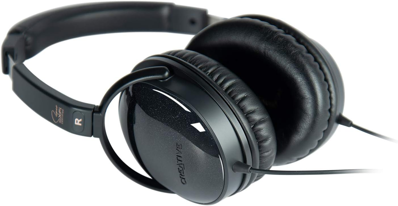 Creative Aurvana Live! SE &ndash; Over-Ear Headphones with Padded Headband and Leatherette Earpads, Expert-Tuned Foster Drivers, Super X-Fi Certified for Optimized Cinematic Audio Experience image number 2