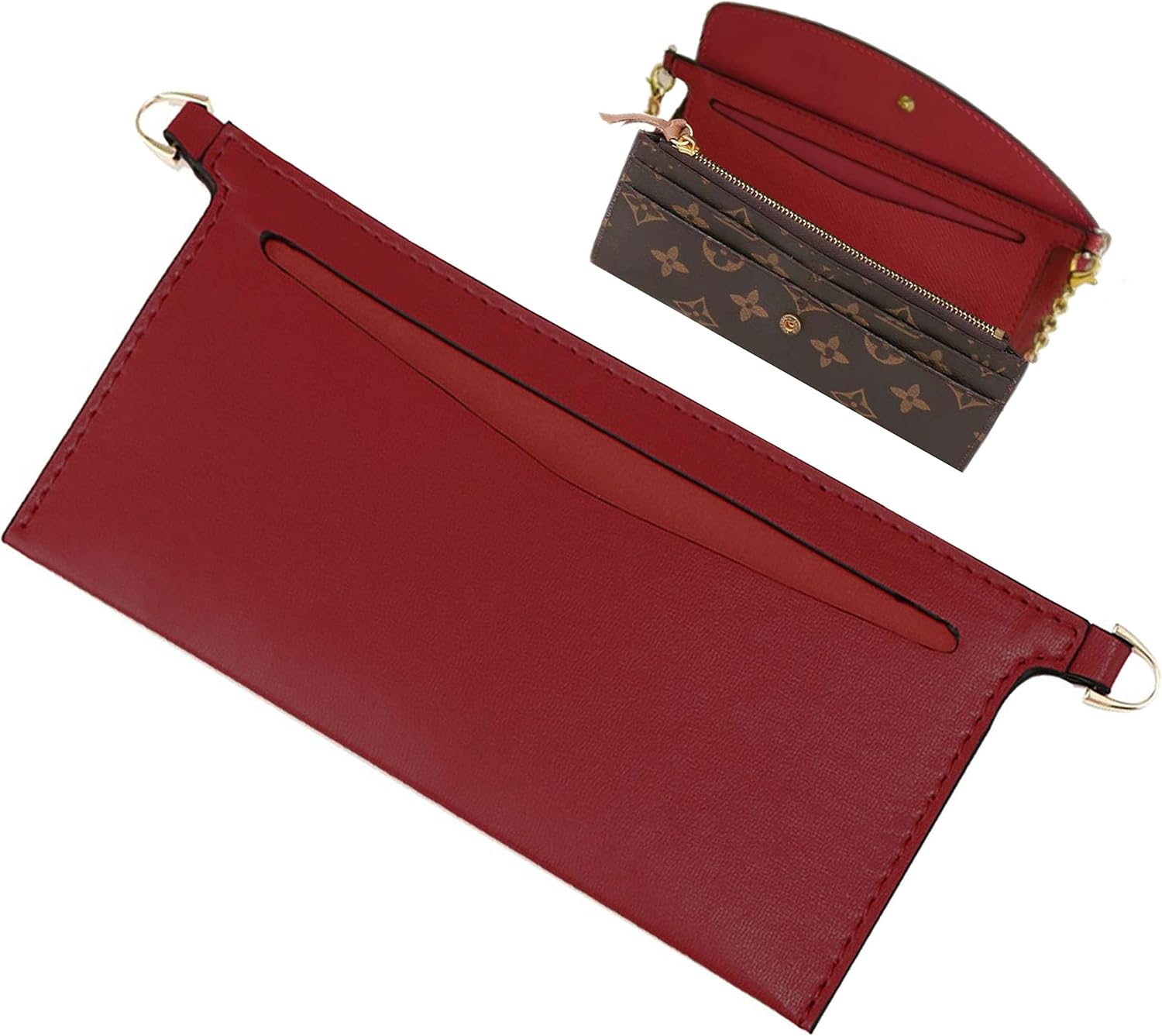 Lckaey Purse Kit Sarah Bag, Detachable Bag Inserted into Organizer Emily Wallet Diagonal Shoulder Bag