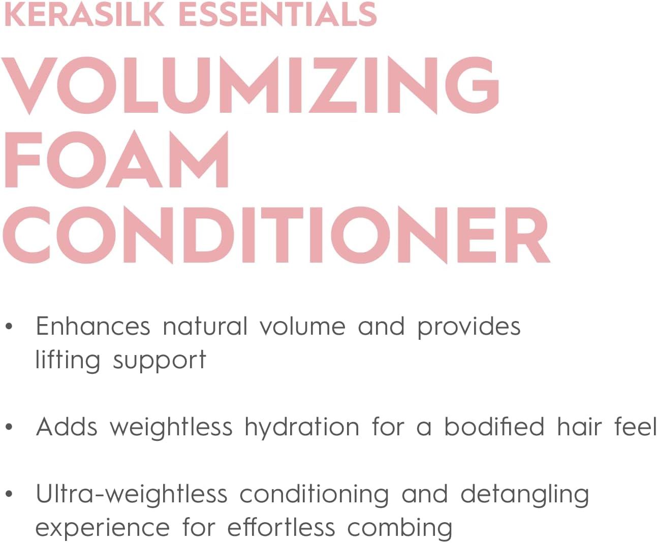 Kerasilk Essential Volume Foam Conditioner for Fine, Weigheless Hair, 150 Ml image number 2