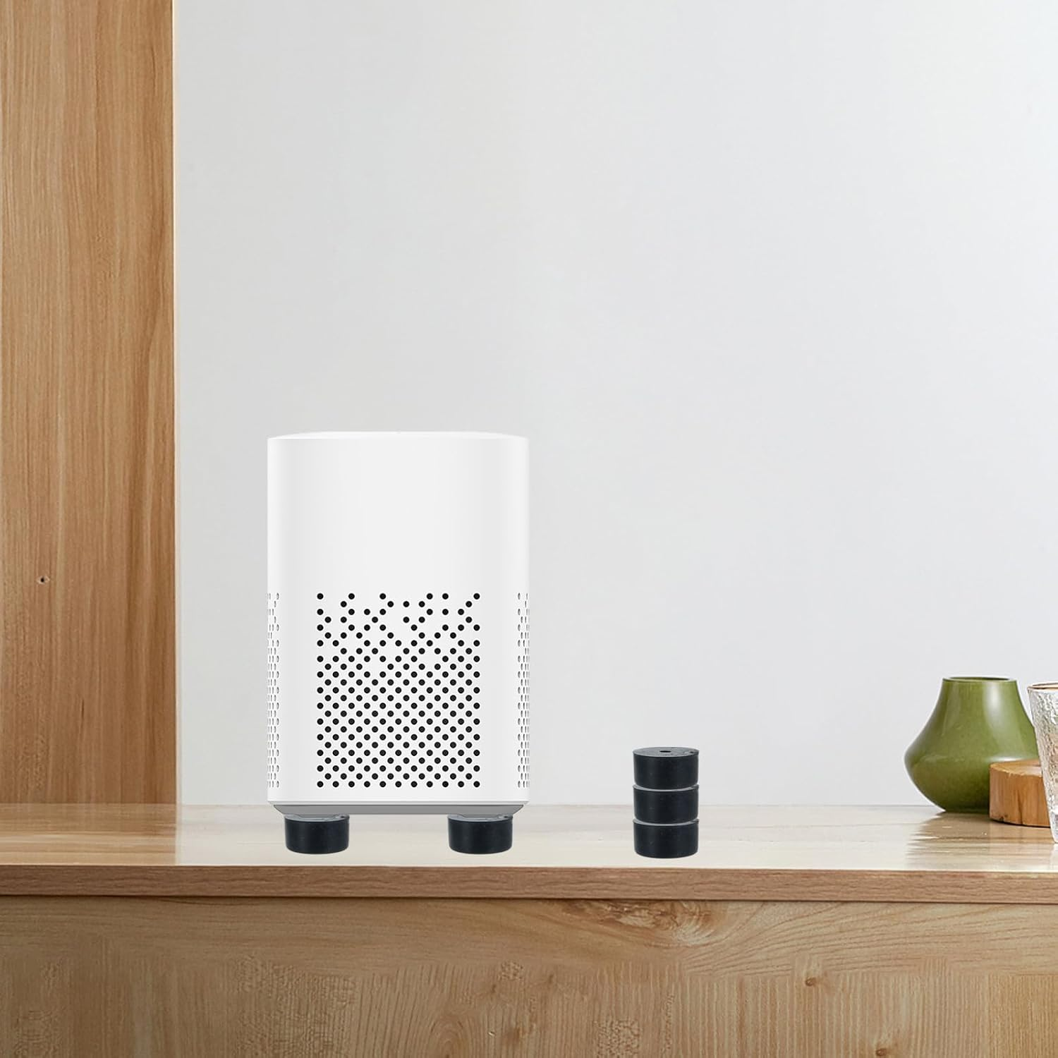 BESPORTBLE 8Pcs Rubber Speaker Isolation Feet Pads 38X20Mm Black Soundproof Spike Cushions for Stage Amplifier and Home Audio Equipment image number 4