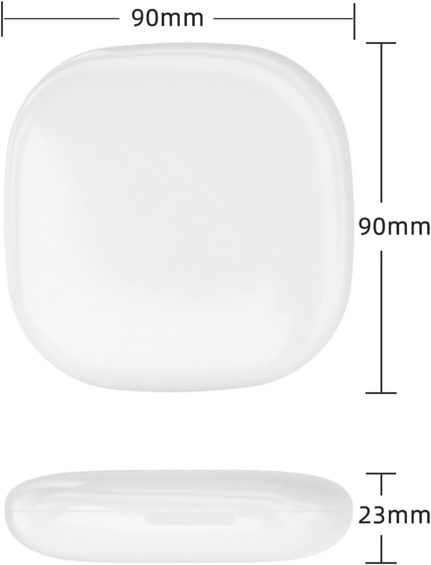 QUMOX 5X Magnifying Lighted Makeup Mirror &ndash; Compact Rechargeable Travel Mirror with LED Light, 3 Color Modes, Dimmable Touch, USB-C Portable Cosmetic Mirror (White) - White image number 5