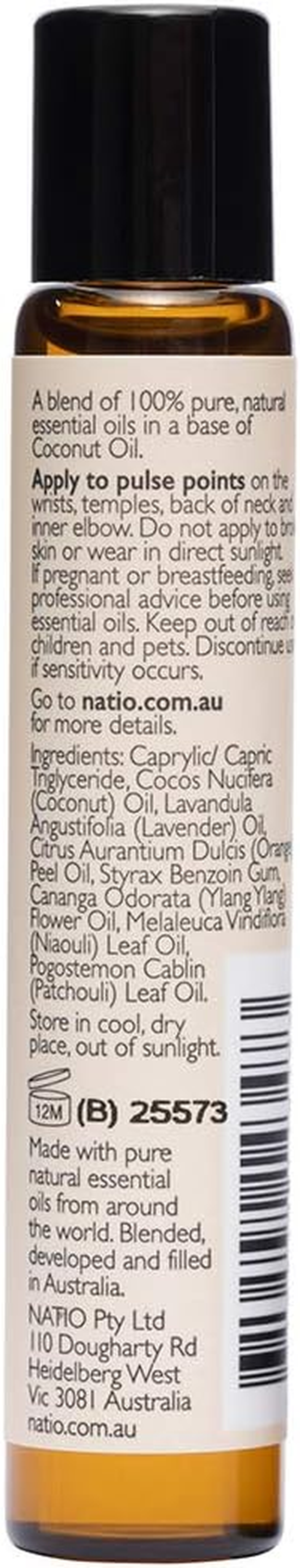 Natio Focus on Sleep Pure Essential Oil Blend Roll-On 10 Ml, 10 Ml image number 5