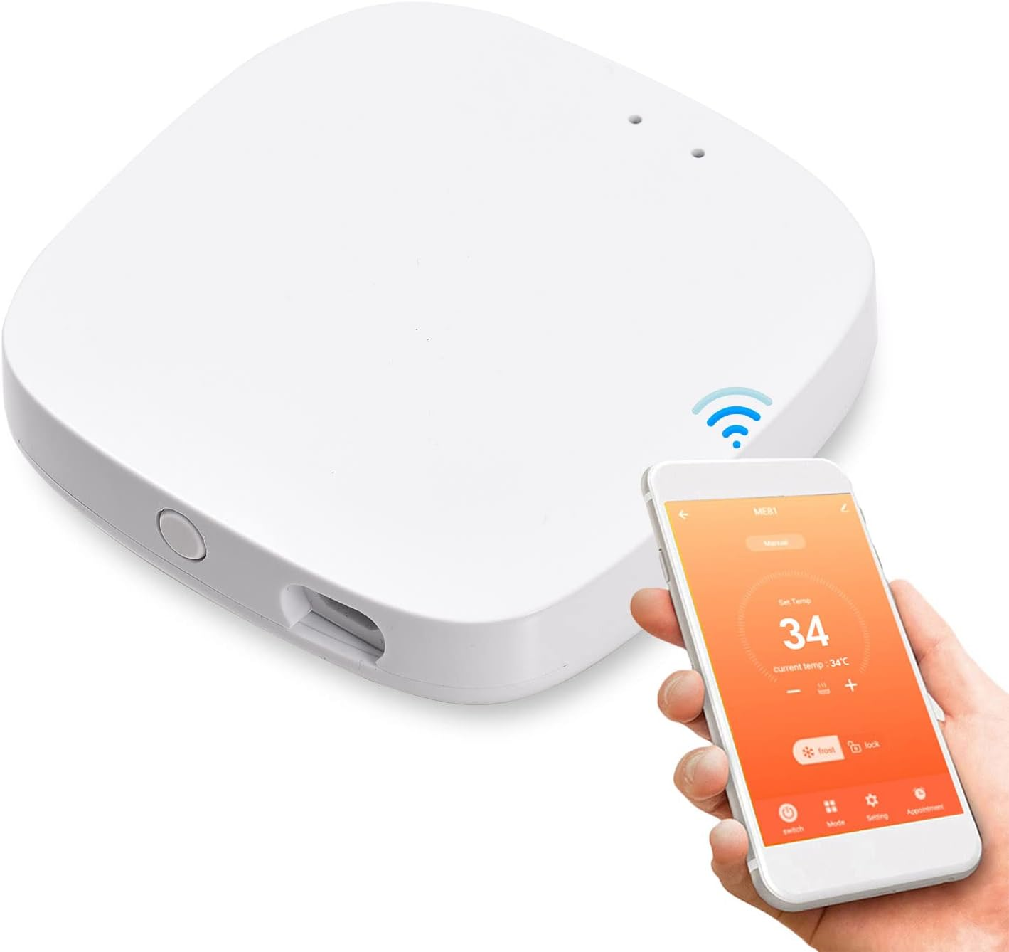 Nurdo Zigbee 3.0 Gateway Hub Wireless Smart Home Bridge Support Smartlife Tuya App Remote Control Wifi Protocol Compatible with Alexa Google Home