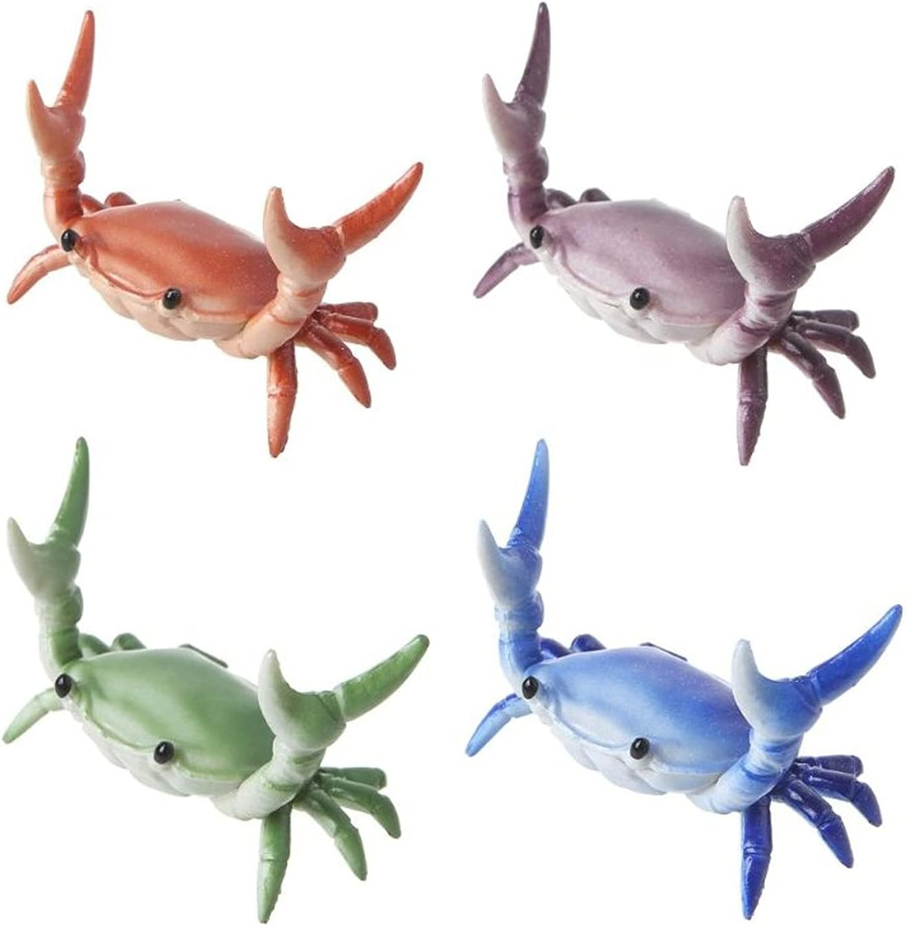 4PCS New Japanese Creative Cute Crab Pen Holder Weightlifting Crabs Pen Stand for Desk Stationery Gift image number 1