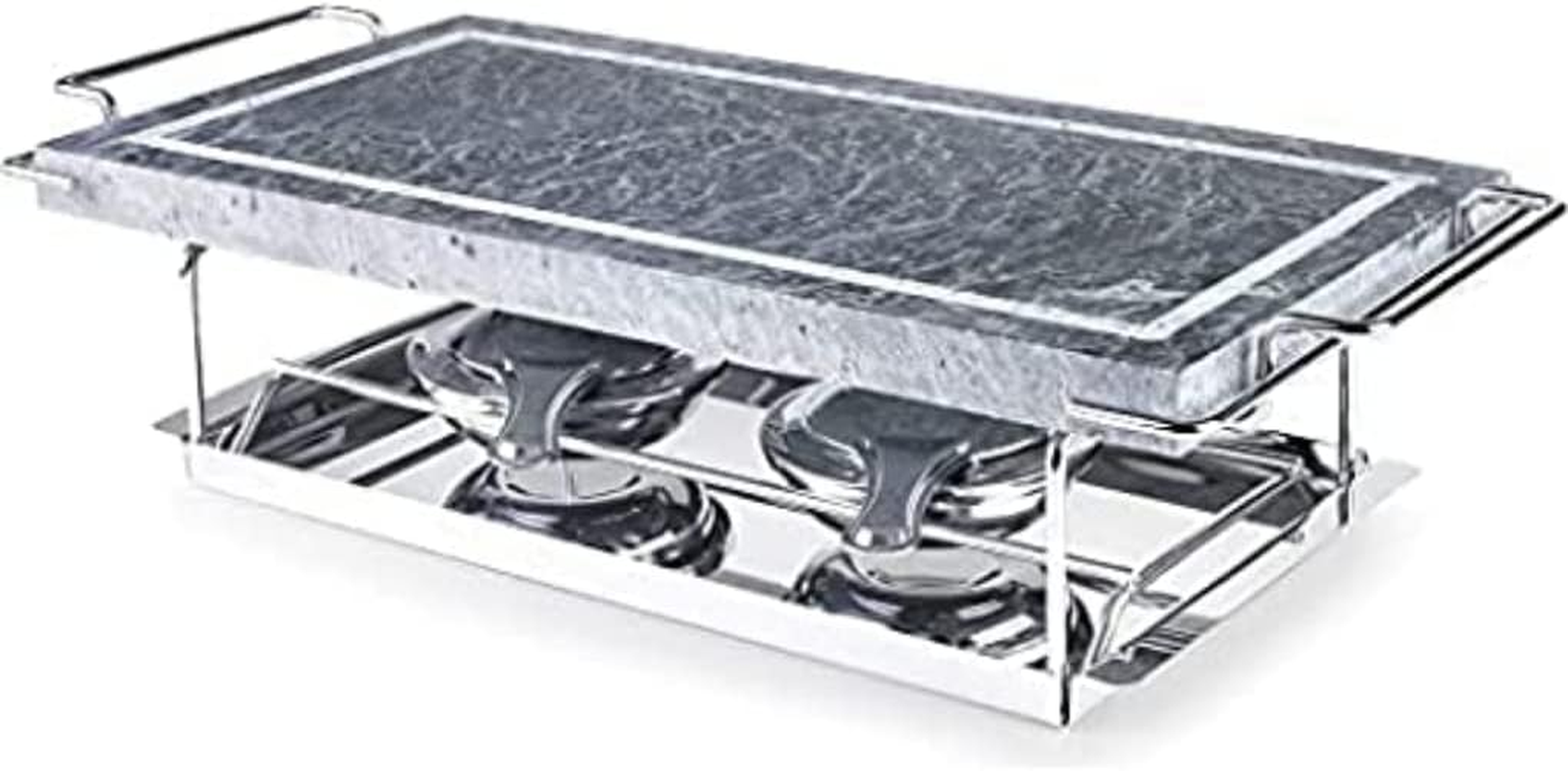 Ibili Stone Grill Set, Stainless Steel, Grey/Silver, 37 X 18 X 12 Cm image number 5