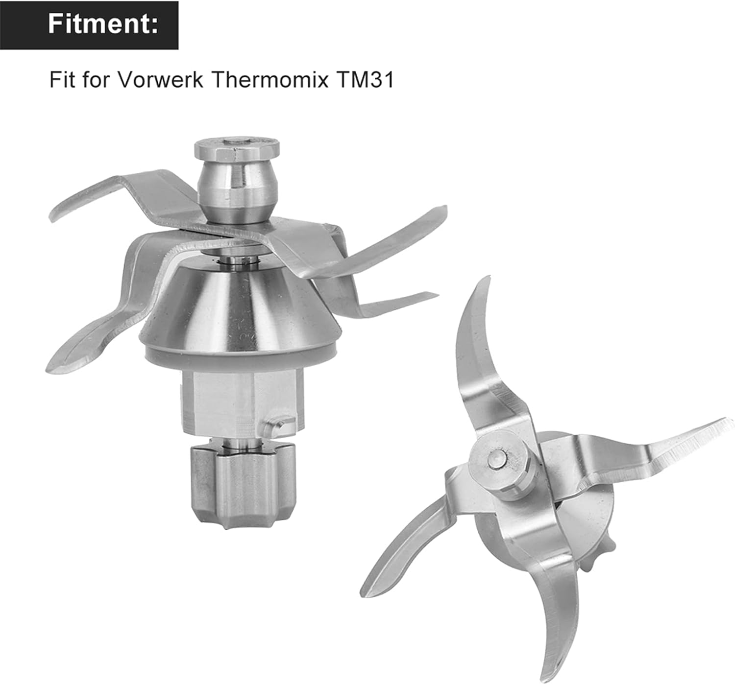 Stainless Steel Blender Blade,Replacement Part Accessories,Fit for Vorwerk Tm31,Low Temperature,Hard Strength and Strong Stress,Fast Work Efficiency and No Noise image number 4