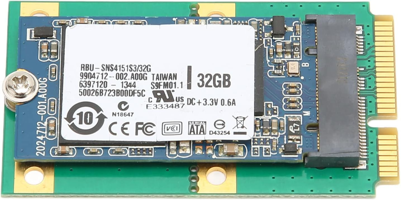 M.2 Hard Drive, Small M.2 SSD Easy Installation Plug and Play PCB for Desktop (32GB) image number 1