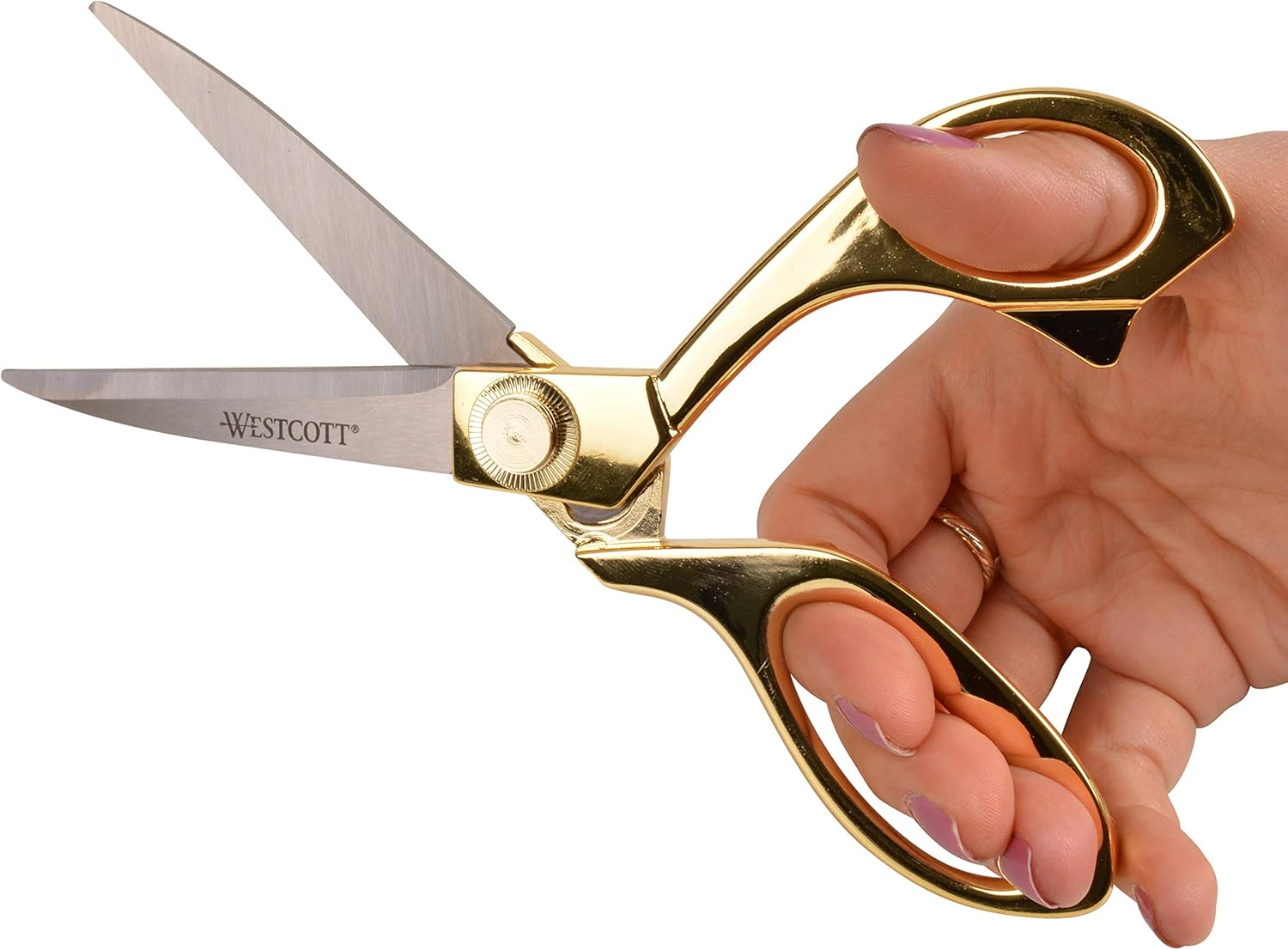 Westcott 17196 8-Inch Stainless Steel Gold Scissors for Office and Home