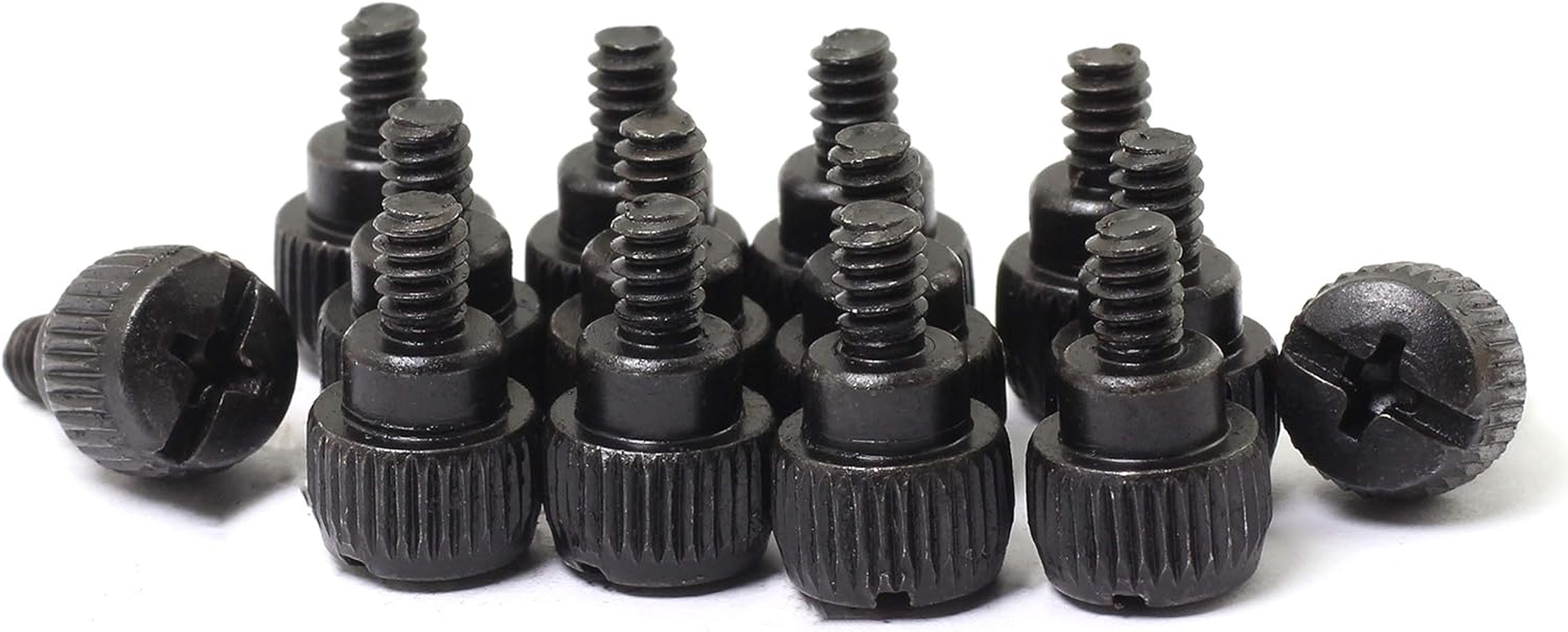 60Pcs #6-32X5Mm Desktop Computer PC Case Chassis Thumb Screws M3.5 Tool-Less Adjustment Thumbscrew Silver Nickel Plated image number 3