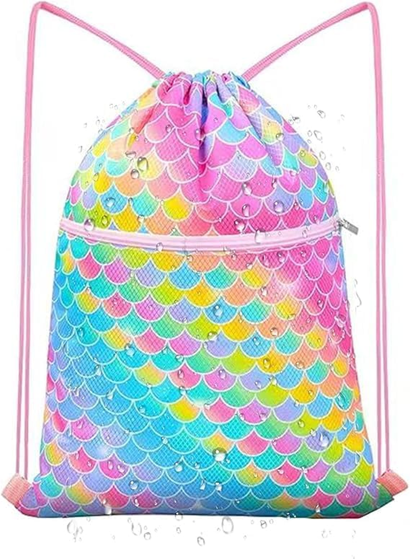 Drawstring Backpack - Drawstring Bags for Kids Swim Bag for Beach image number 1