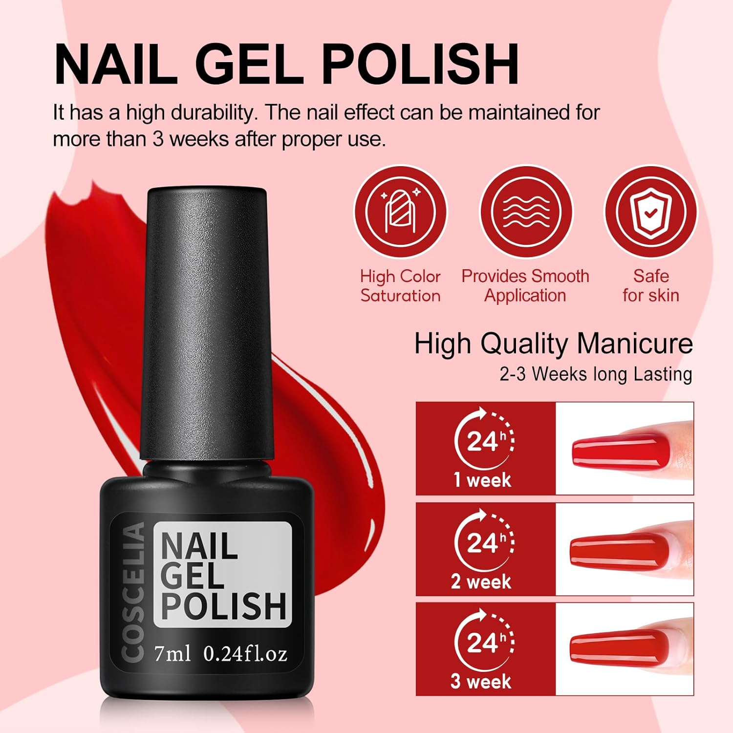 COSCELIA 53Ps Gel Nail Polish Kit with U V Light and Drill Starter 35 Fall Colors 5Pcs Top Base Coat LED Lamp Nail Art All Seasons Manicure Gifts for Women