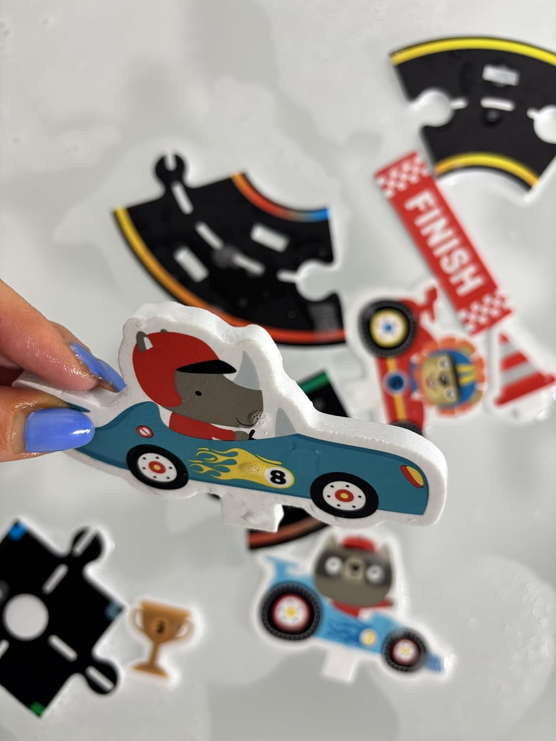 Buddy & Barney Bath Time Racing Car Grand Prix Set image number 4