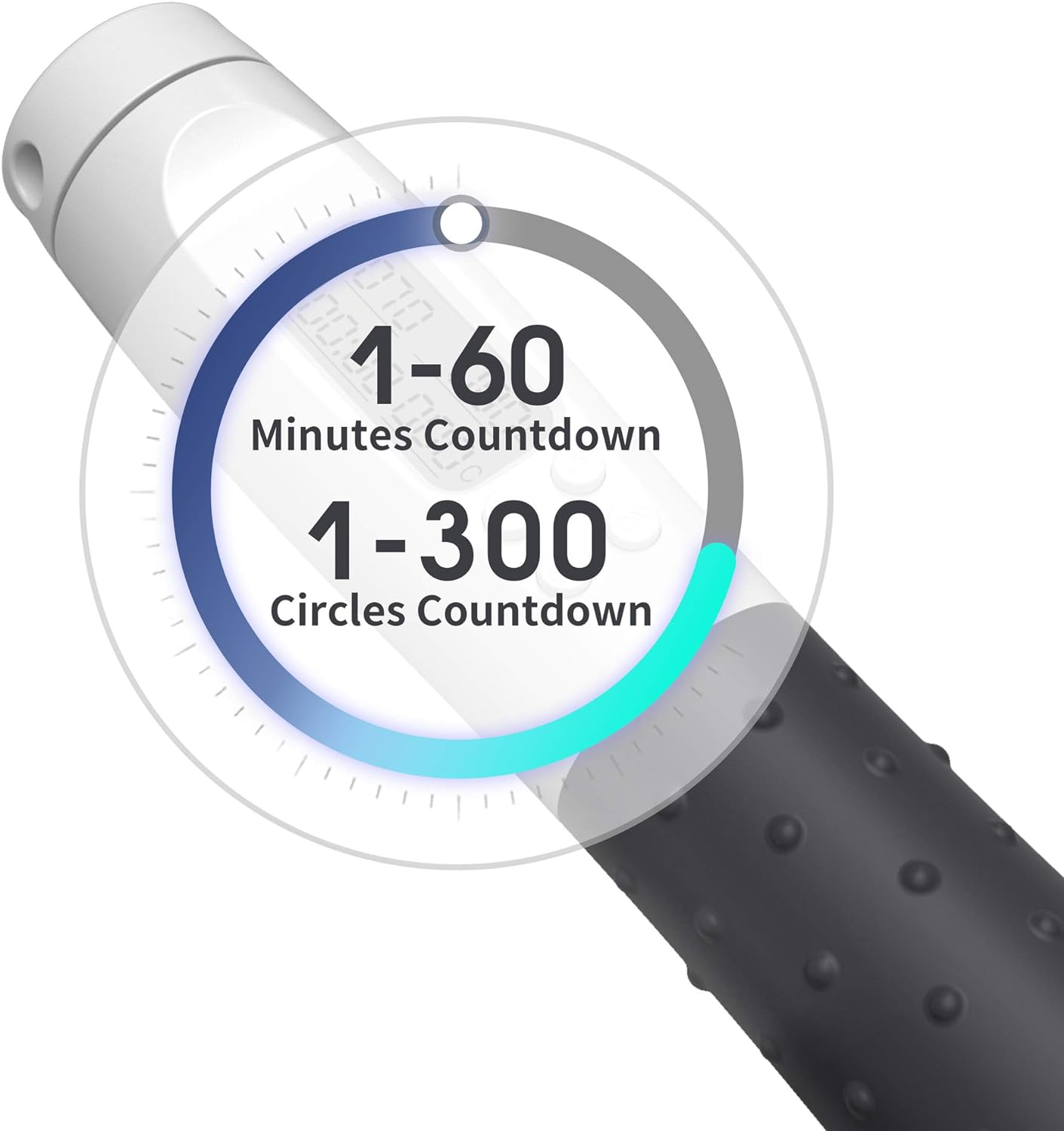 PROIRON Skipping Rope Digital Weighted Handle Workout Jump Rope, Skipping Rope with Calorie Counter Cordless Jumping Rope for Training Fitness, Adjustable Tangle-Free Speed Jump Rope for Men Women Kids Fitness Exercise Training image number 3