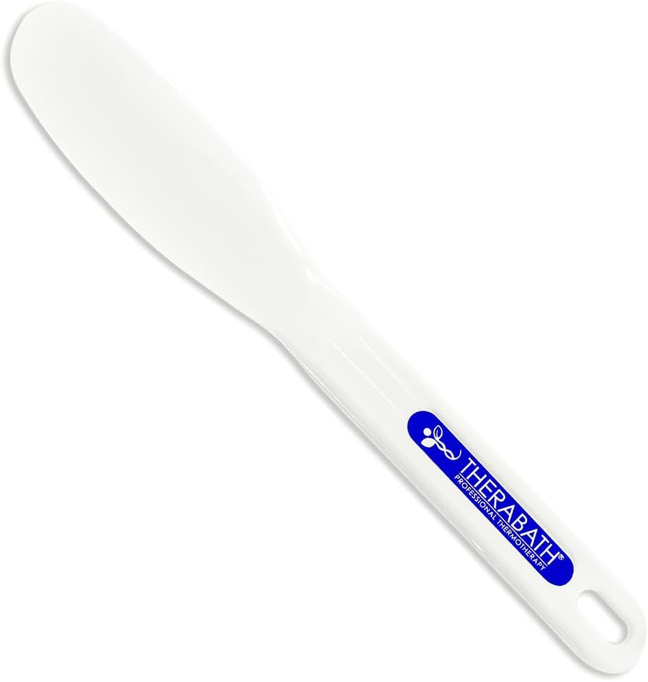 Therabath Cleaning Spatula - Plastic Paraffin Bath Cleaning Tool - Flexible - White Vinyl - Easy to Use - Made in USA - for Wax Removal Cleaning image number 1