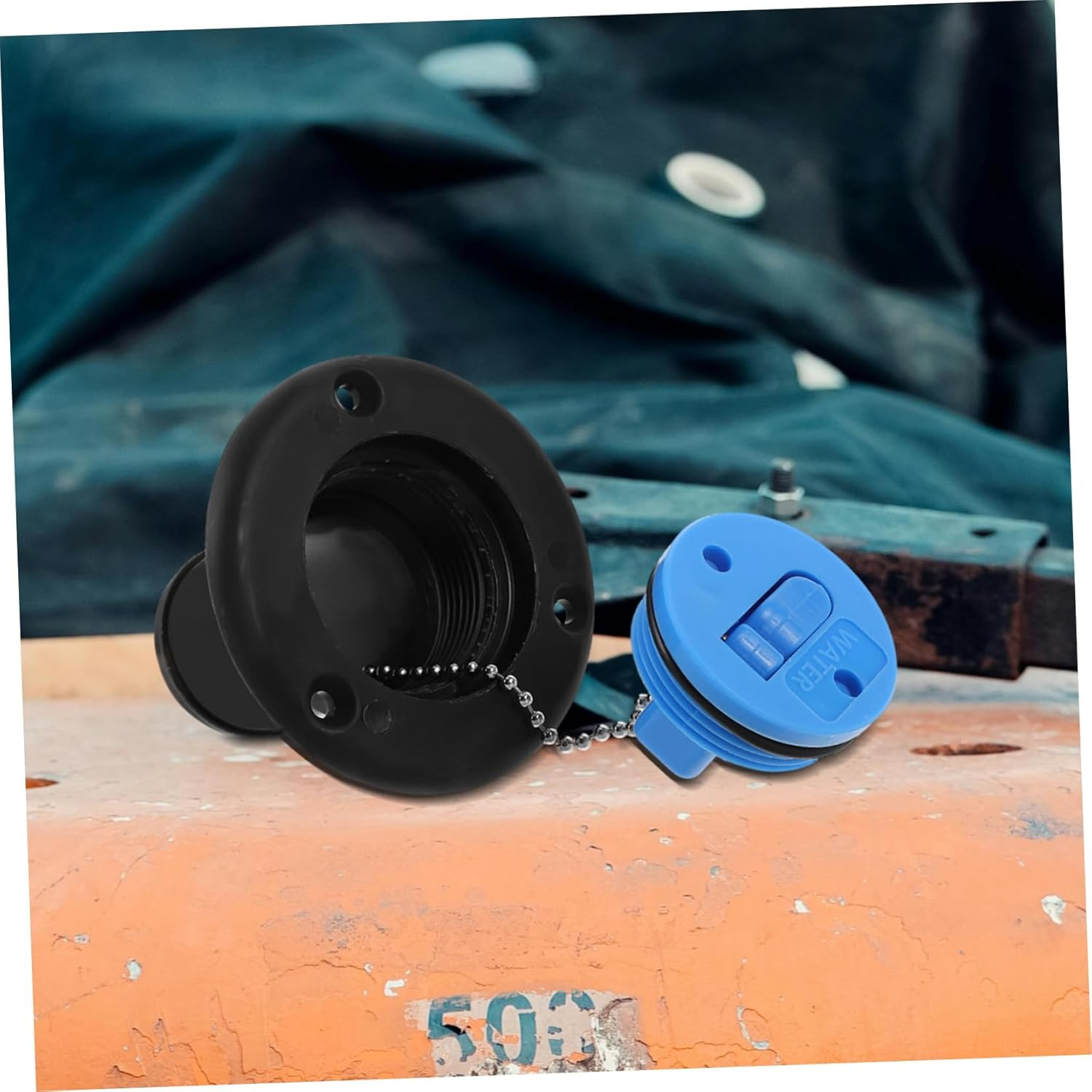 Plastic Water Hatch Cover Rv Boat Deck Water Filler Cap for Freshwater Inlet Replacement Accessories for Yachts and Caravans image number 1