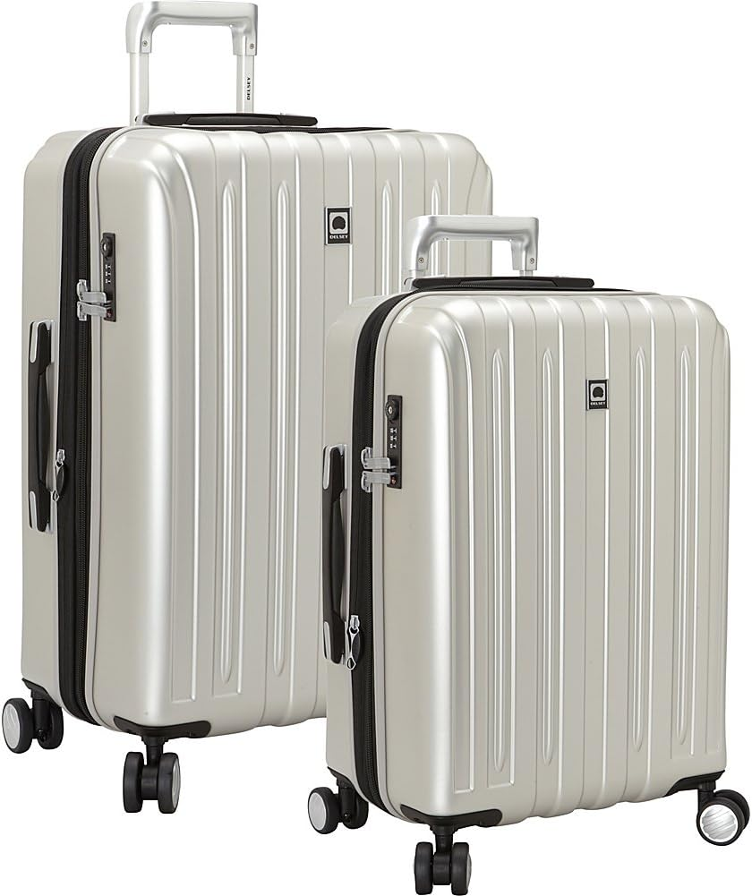 DELSEY Paris Titanium Hardside Expandable Luggage with Spinner Wheels, Silver, 2-Piece Set (21/25), Titanium Hardside Expandable Luggage with Spinner Wheels image number 4