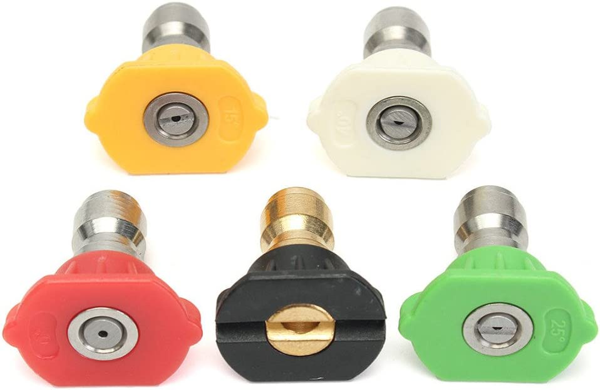 NUZAMAS High Pressure Washer Gun with 5 Water Nozzle Tip & 1L Snow Foam Lance Bottle Kit for Car Floor Deck Windows Cleaning Quick Connector image number 1