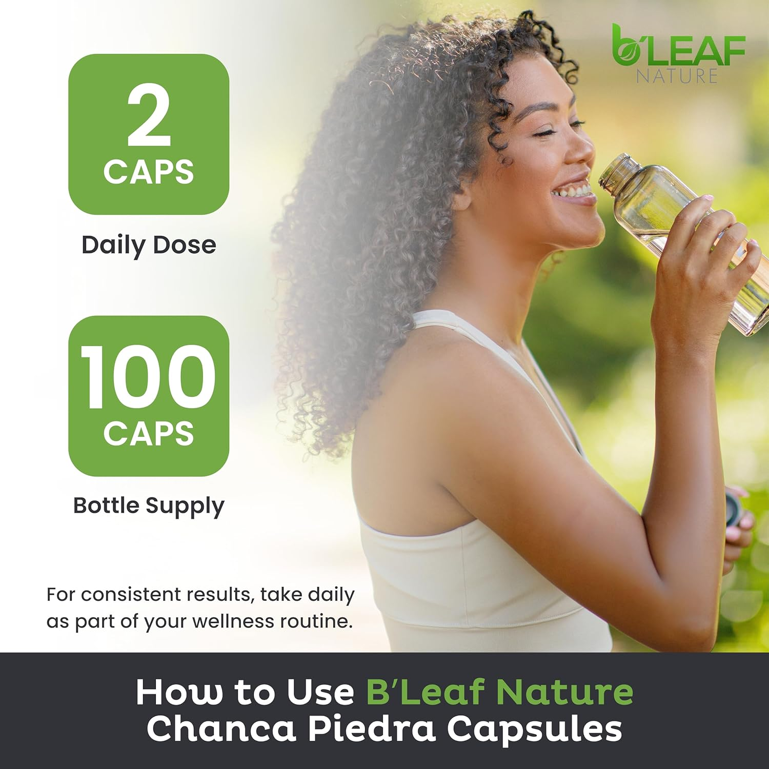 Stone Breaker Chanca Piedra Extract 1000Mg - Urinary Tract and Gallbladder Support - 100 Vegetarian Capsules by B&rsquo;Leaf Nature image number 5