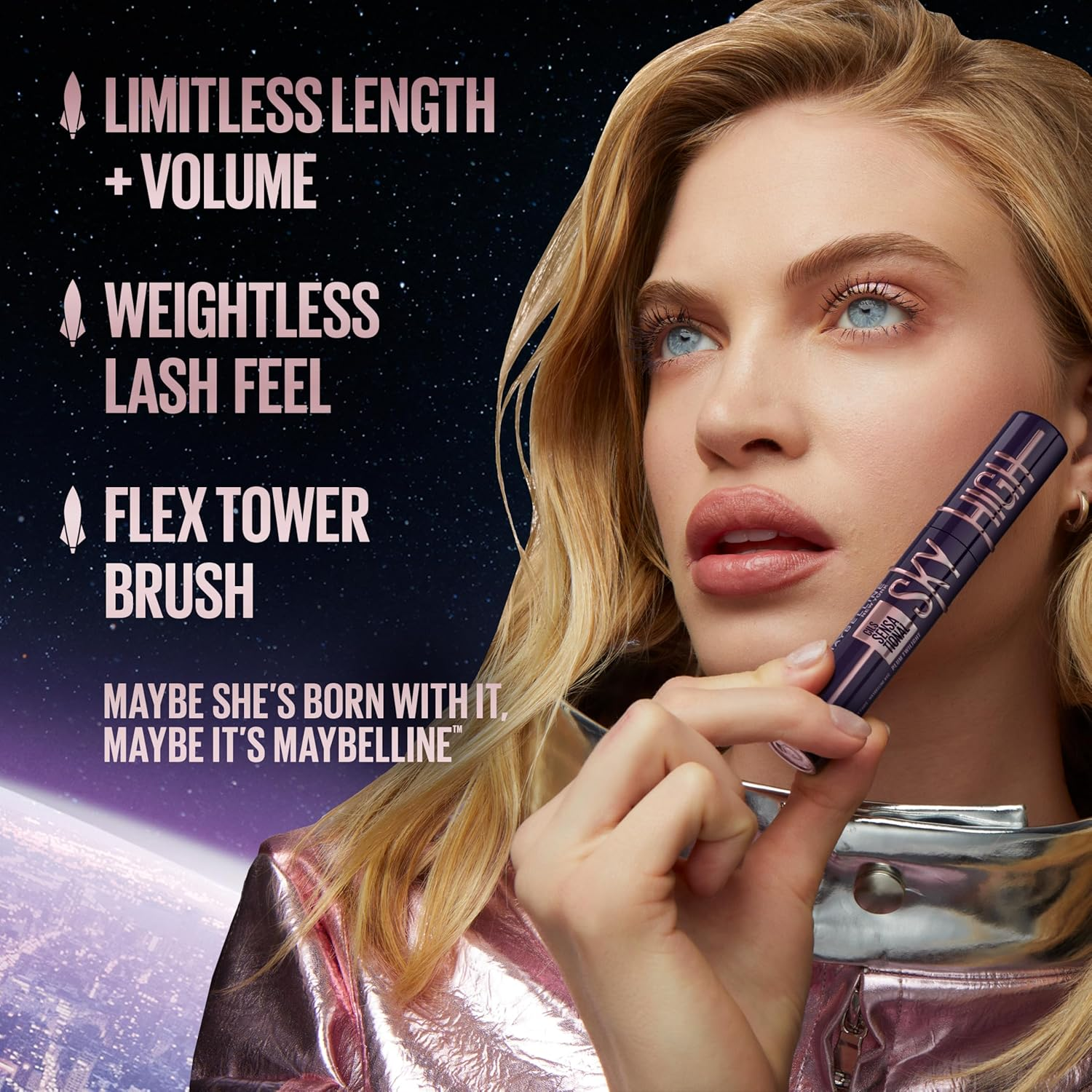 Maybelline New York Sky High Lengthening Mascara in Cosmic Black