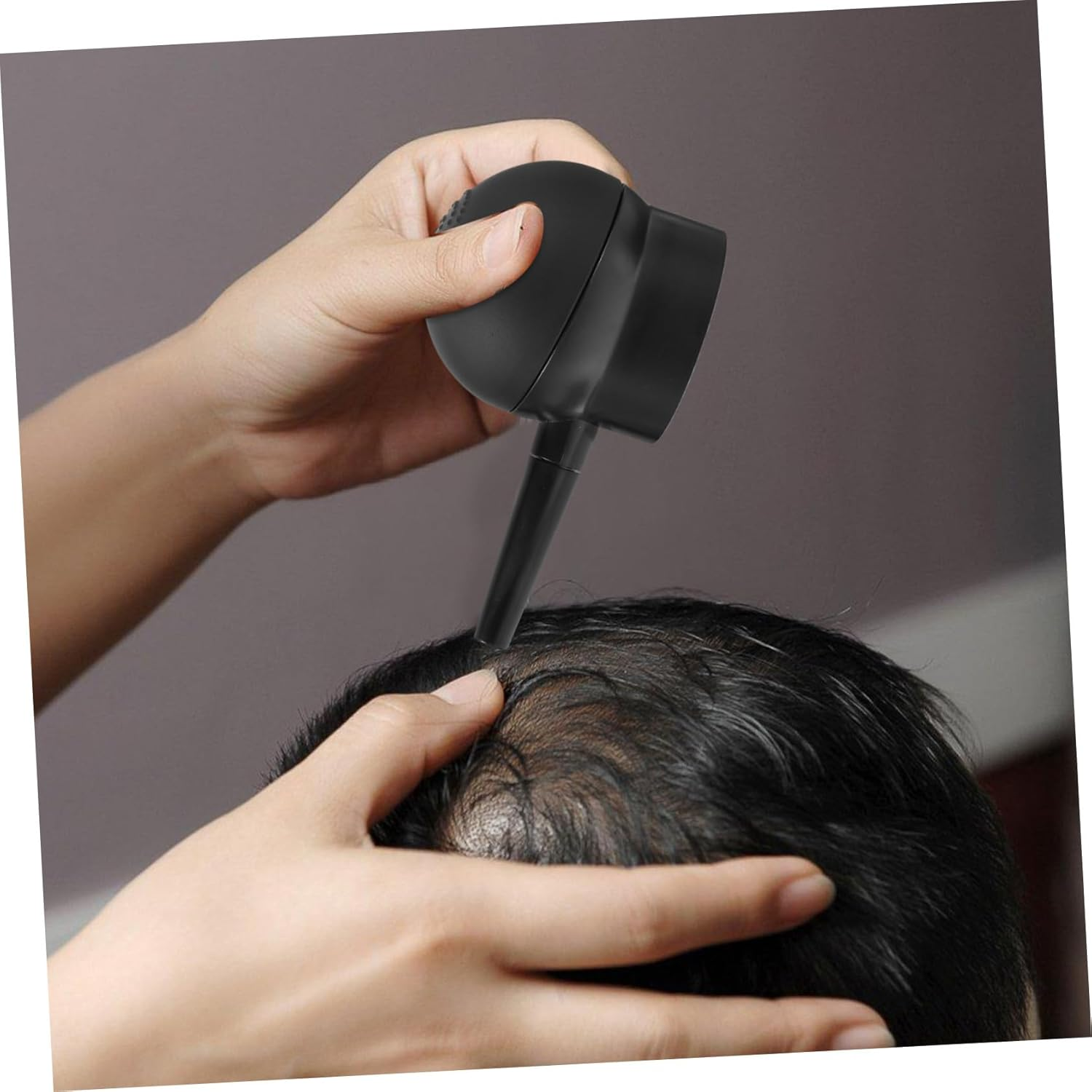 GOOHOCHY Hair-Increasing Fiber Nozzle Hair Fibers Spray Enhancements Thin Fluffy Firm Black image number 6