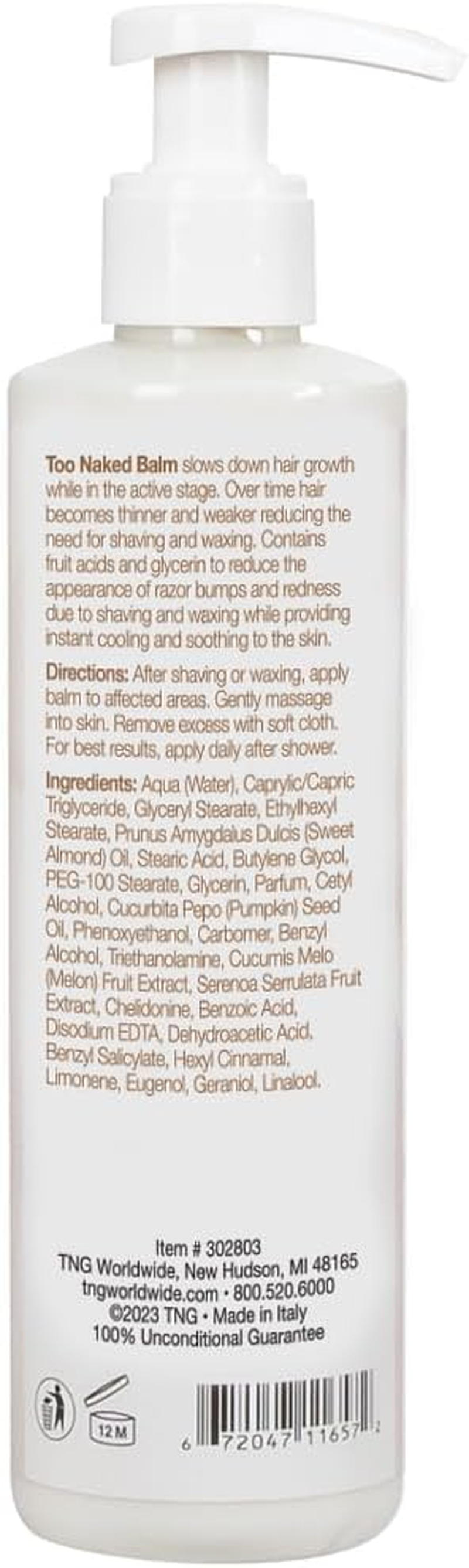 Too Naked Balm with Decelerine Complex 8.45 Oz. image number 1