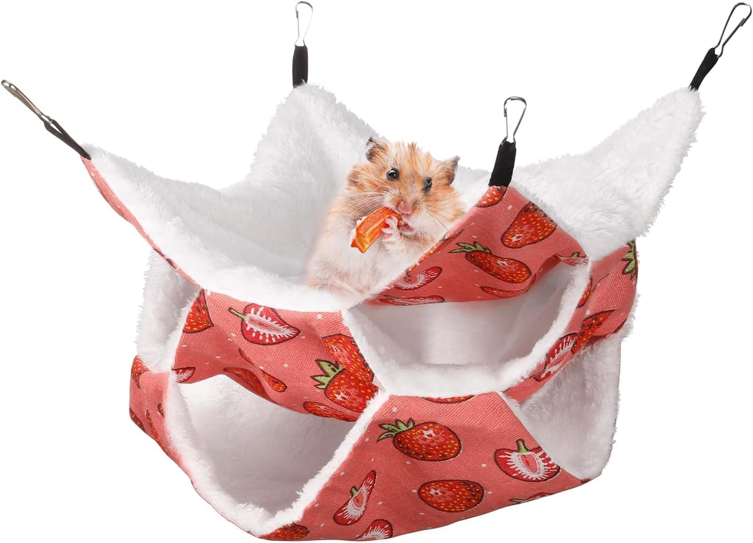 3 Layer Guinea Pig Cage Hammock, Onbdl Cute Hamster Hanging Hammock Bed Soft Warm Small Animals,Guinea Pig, Bunny, Hamster, Chinchilla,Rabbit and Other Small Animals image number 6