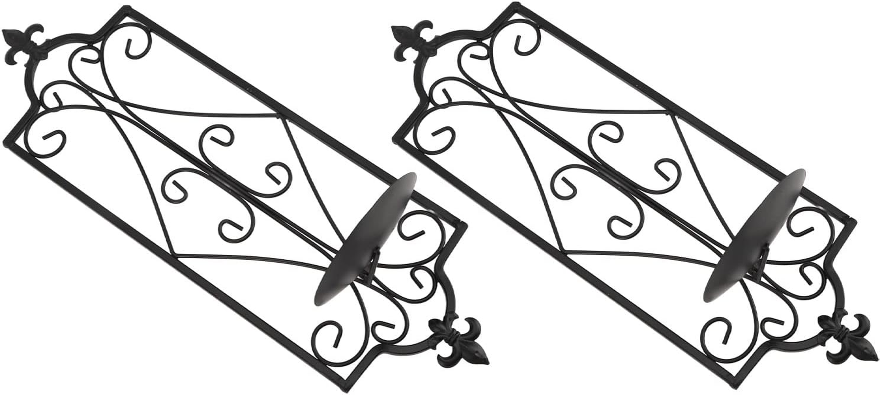 2Pcs Wall Sconce Candle Holder, Elegant Wall Decoration, and Strong Wall Sconce Candle Holder, for Bedroom, Bathroom, Dining Room image number 4