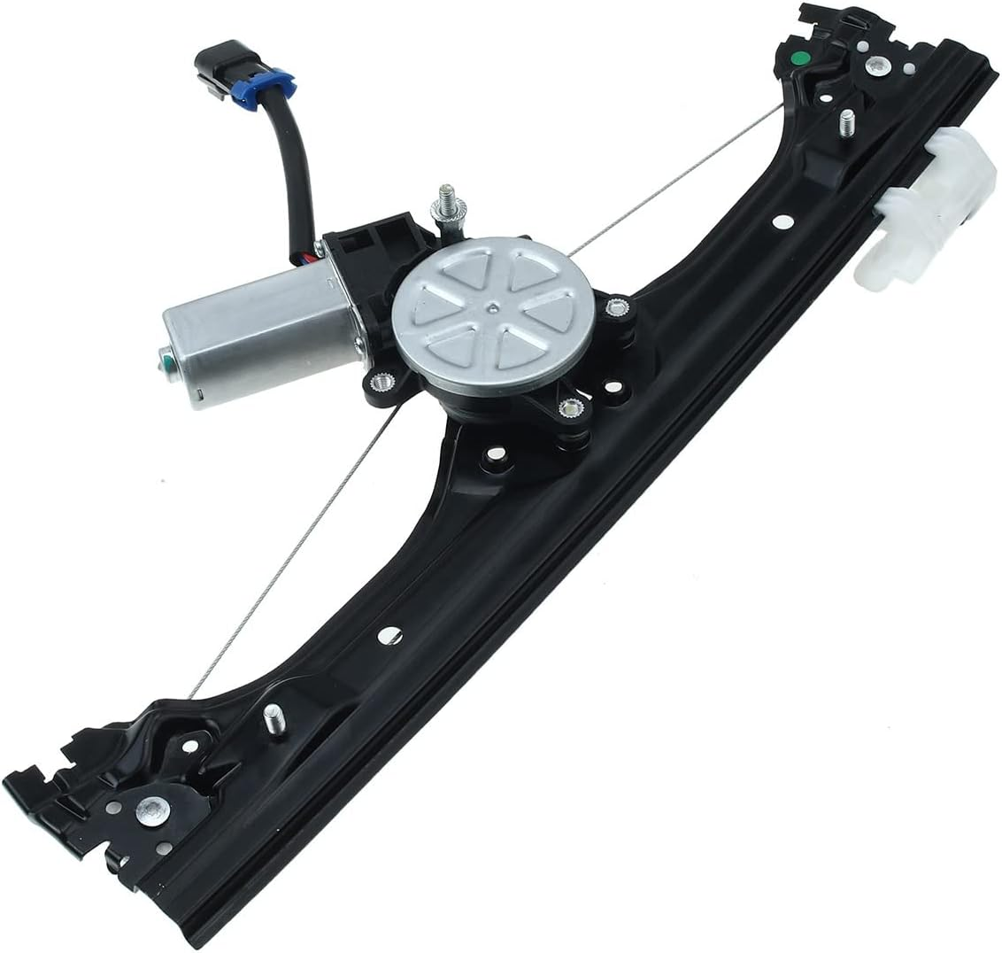 Frankberg Window Regulator with Motor Front Left Compatible with 500 2007 Present 500 C 2009 Today 500/595/695 2008 Today 500C 595C 695C 2009 Today Replace# 6807026 7AD