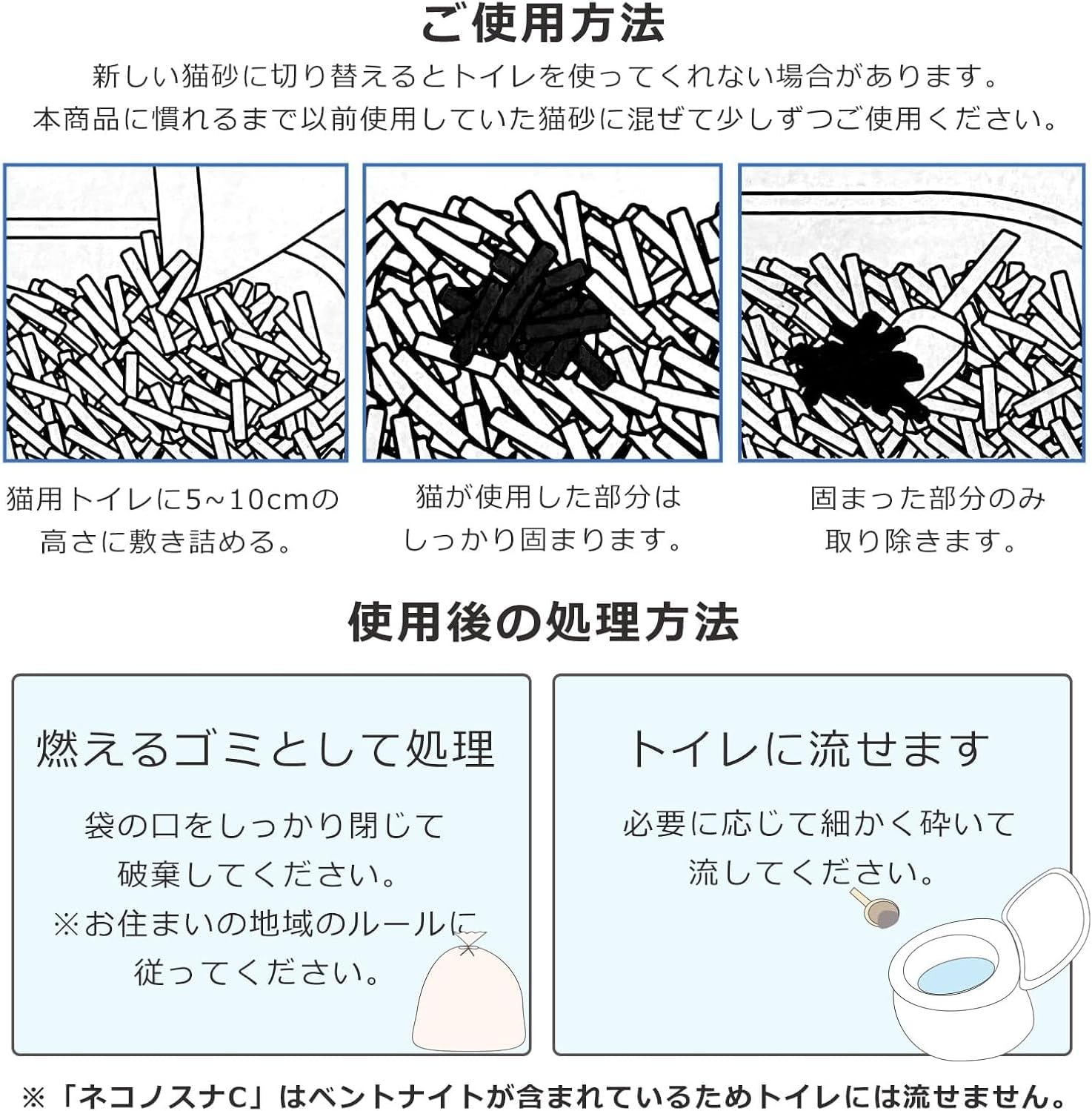 LOVE & IT Cat Sand, Okara Hardened, Deodorizing, Antibacterial, Natural Material, Small Chips, Health Checks, Daily Health Check (Nekonosuna C5L, 1 Piece) image number 2