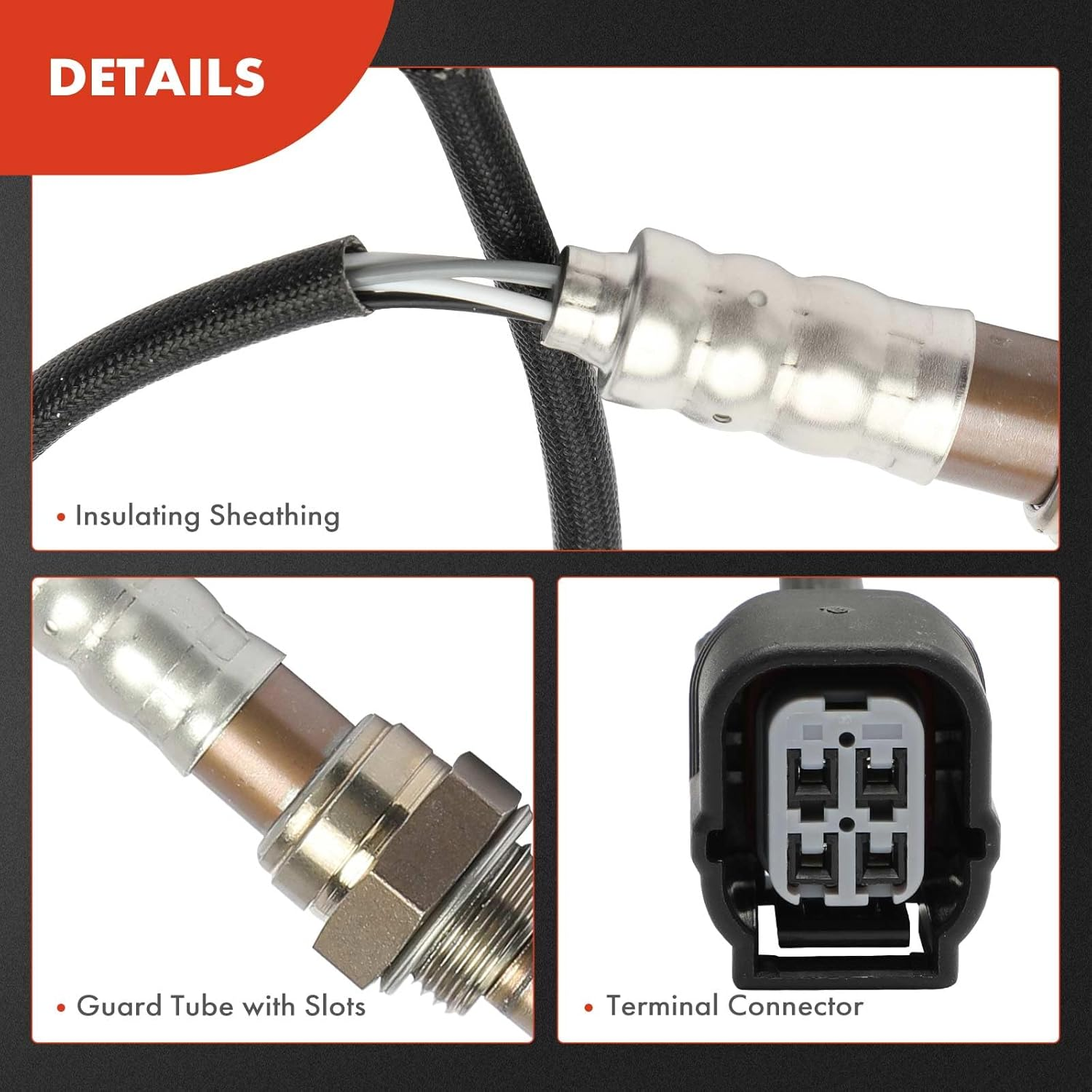 A-Premium O2 Oxygen Sensor Compatible with Honda Accord Civic Crosstour CR-V Pilot Ridgeline Acura ILX MDX NSX TLX 3.0L 3.5L Downstream image number 3