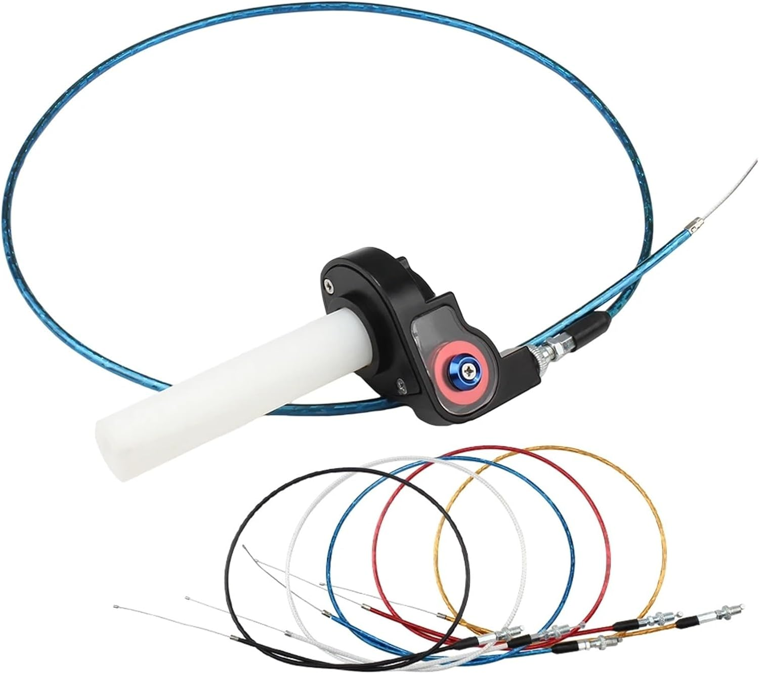 Jiningxinxin Motocross Motorcycle Accelerator Throttle Handle Grips Parts Universal 1200Mm Cable 22Mm 7/8'' Dirt Pit Bike Accessories image number 4