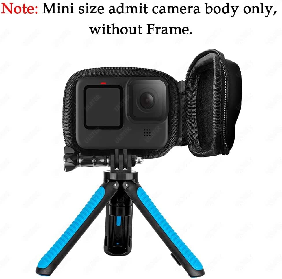 ULBTER Mini Storage Bag Case for Gopro Hero 13 Black + Hero13 Rubber Lens Cap Cover, Carrying Boxes Accessory for Go Pro [2+1 Pack] image number 2