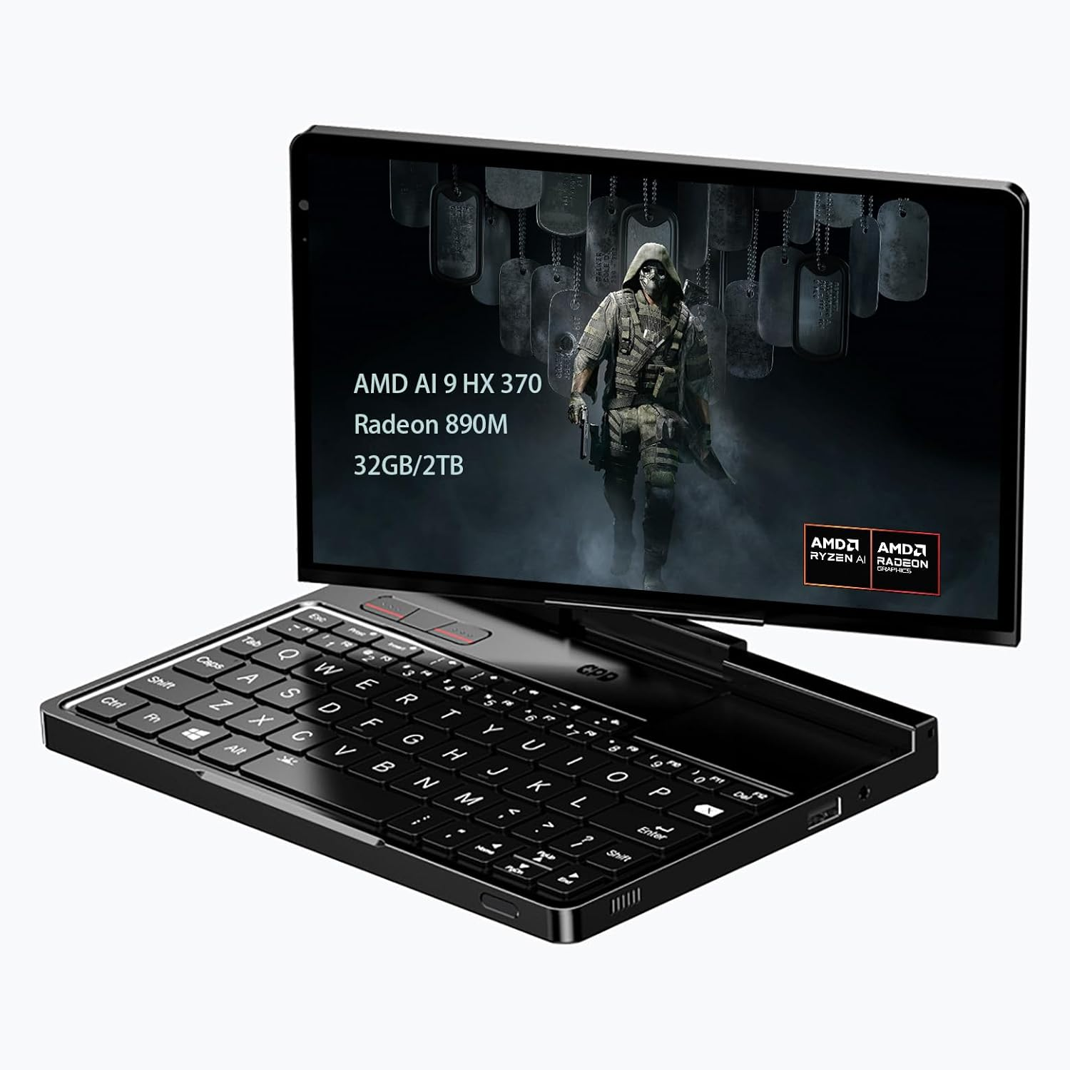 GPD Pocket 4 Mini Laptop 8.8" Touch Screen Aluminum Shell UMPC Win 11 Home OS AMD Ryzen AI 9 HX 370 32GB/2TB (Amber Black) image number 3