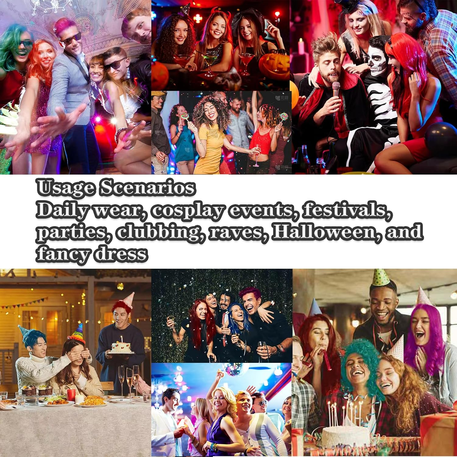 Haiolorpro White Hair Color Wax Temporary Washable, White Hair Dye for Kids, Hair Makeup Paint Wax for Parties or Cosplay, Hair Coloring Products No Messy (White) image number 4