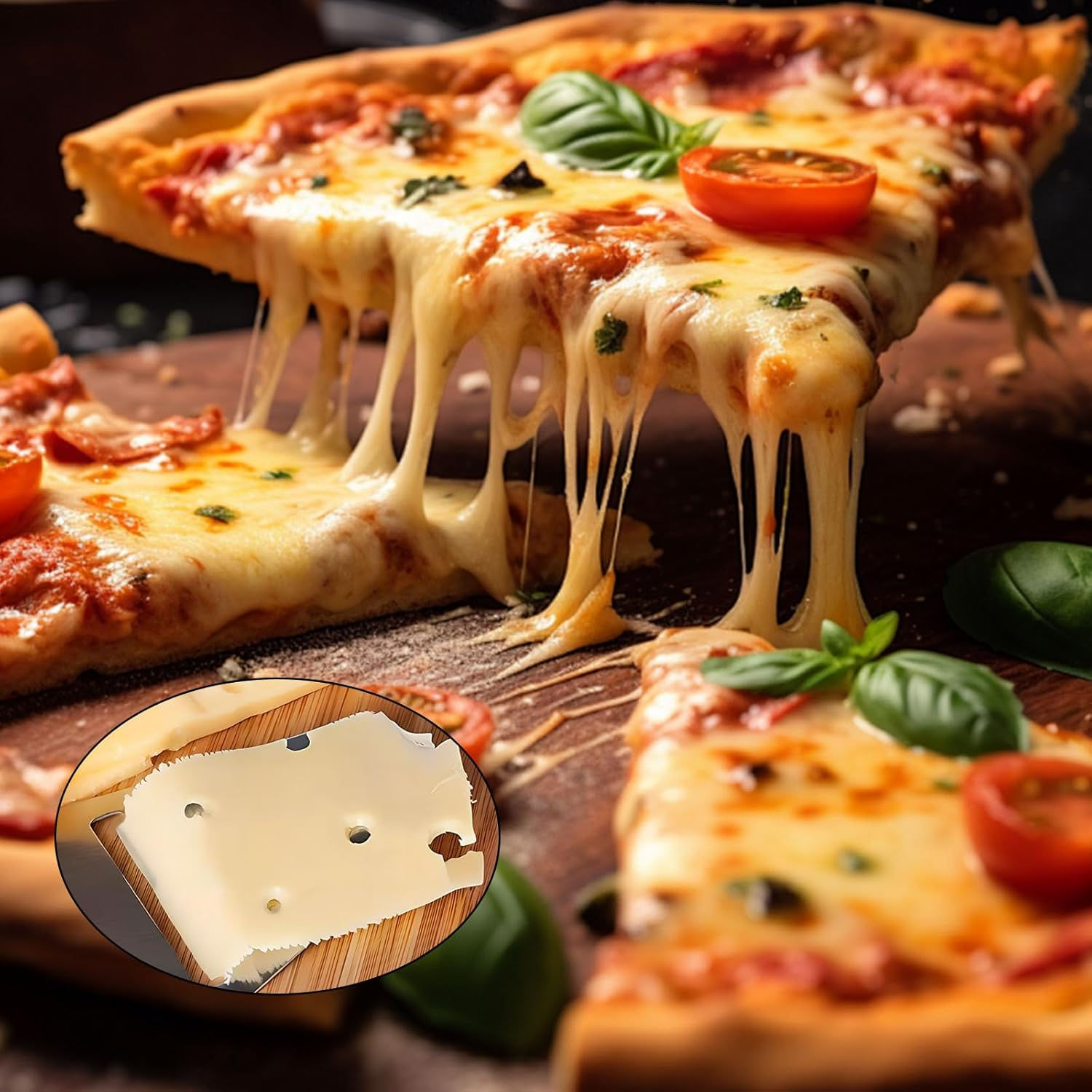 Stainless Steel Cheese Slicer, Hand-Held Knife, Non-Stick Cheese Slicers for Block Cheese, for Soft, Semi-Soft and Semi-Hard Cheeses for Kitchen Cookingcheese Slicer image number 4