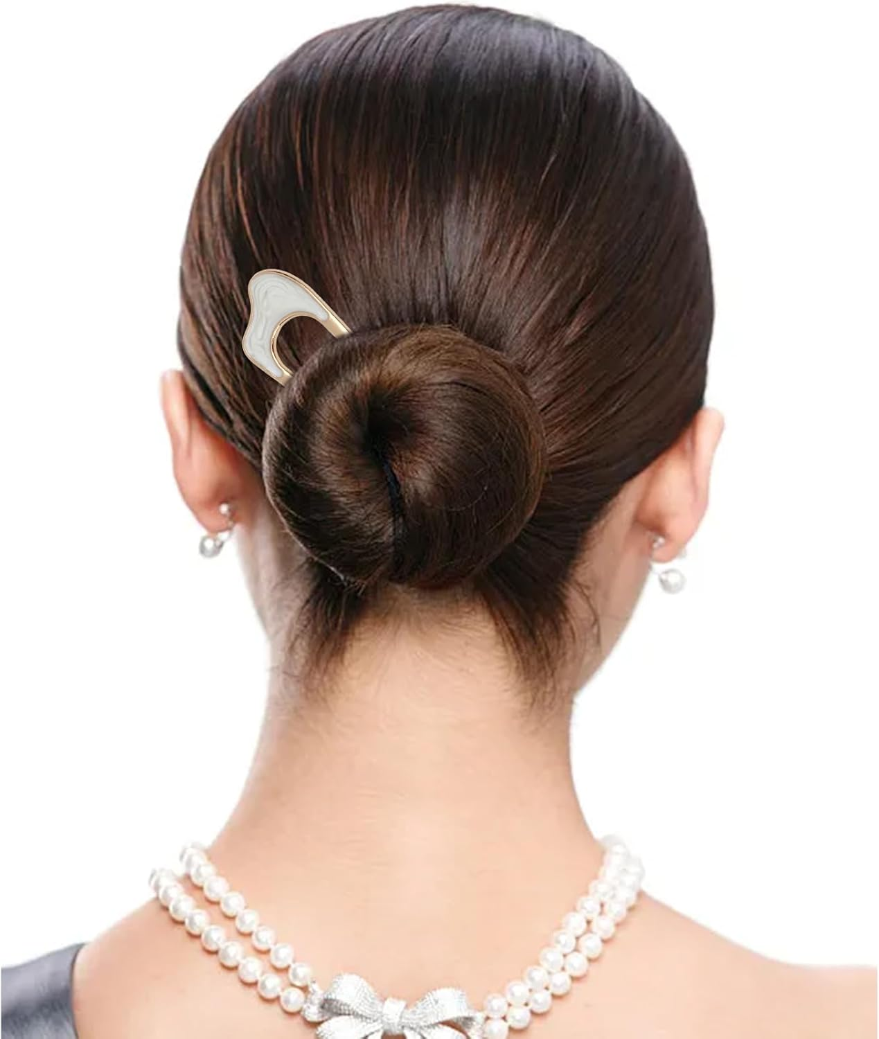 French Twist Hair Pin French Pins Hair Fork U Shaped Hair Pins for Women French Clip Hair Pins for Buns Hair Sticks for Buns Hairpin Gold Hair Pins for Styling Updo Hair Accessories for Women image number 2