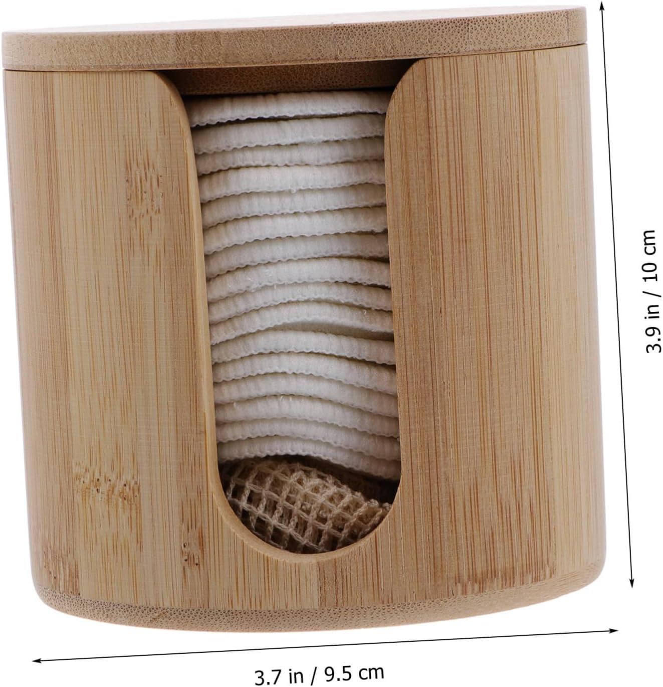 1 Set Reusable Bamboo Fiber Makeup Remover Pads Set Gentle Cleansing Rounds with Storage Jar for Safe and Comfortable Face Cleaning and Portable