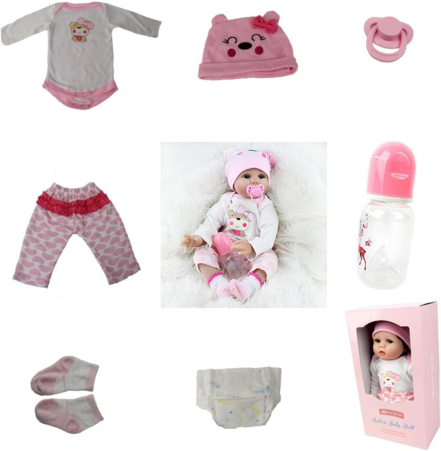 Lifelike Reborn Baby Dolls 22 Inch 55Cm Soft Silicone Vinyl Reborn Toddler Dolls Handmade Baby Reborn Xmas Gift Cheap Reborn Dolls Toy Gift Real Life Dolls Toddler image number 4