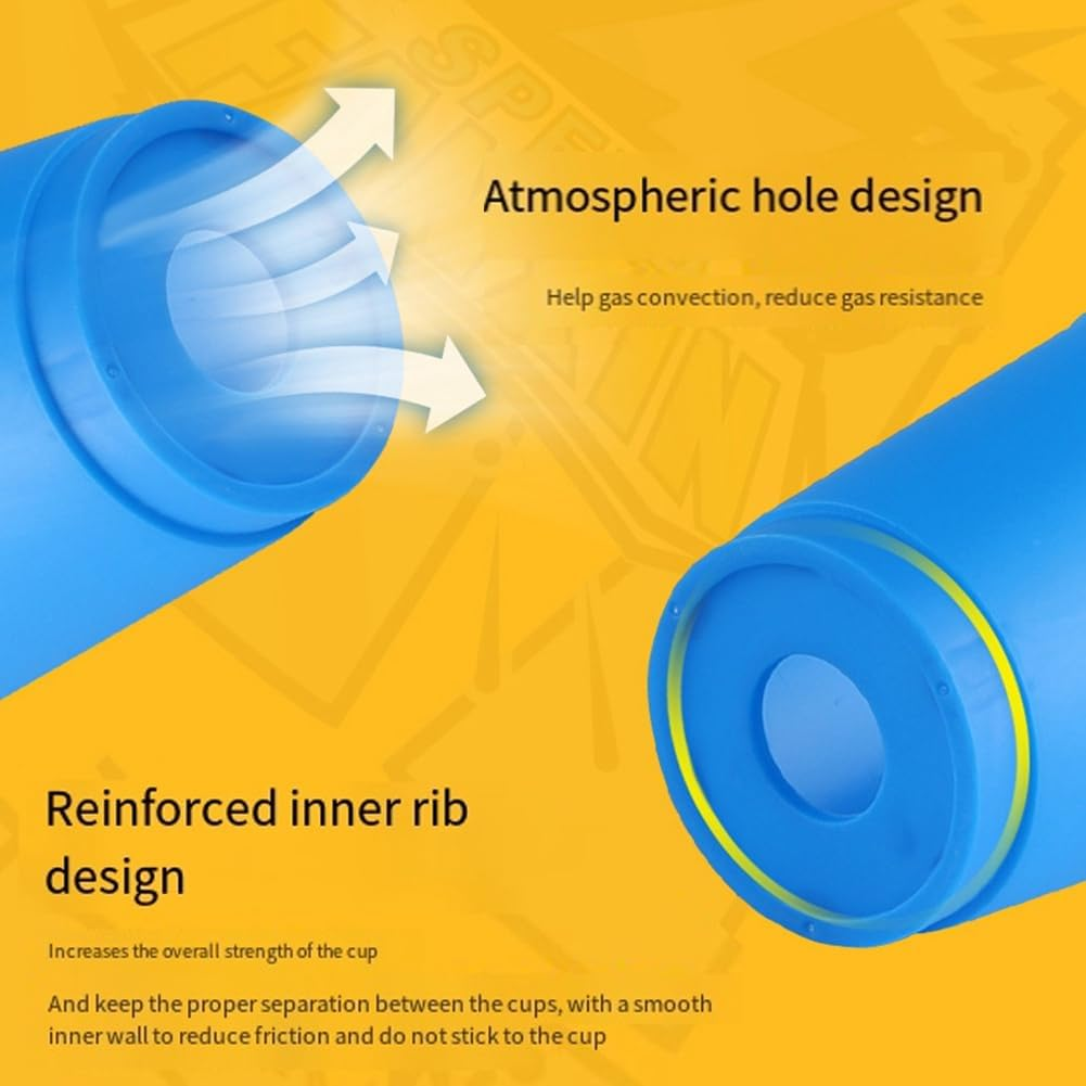 12Pcs Kid Quick Stacking Cups Set Mini Speed Training Game Fun Stacking Cup Fast Paced Game for Girls Easy Install image number 5