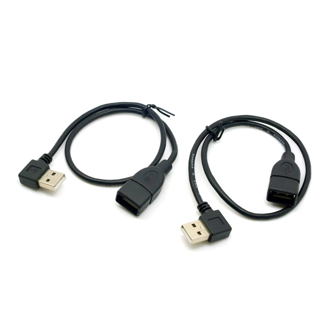 Chenyang USB 2.0 Extension Cable USB 2.0 Male to Female 90 Degree Angled Extension Cable 10Cm 2Pcs/Set