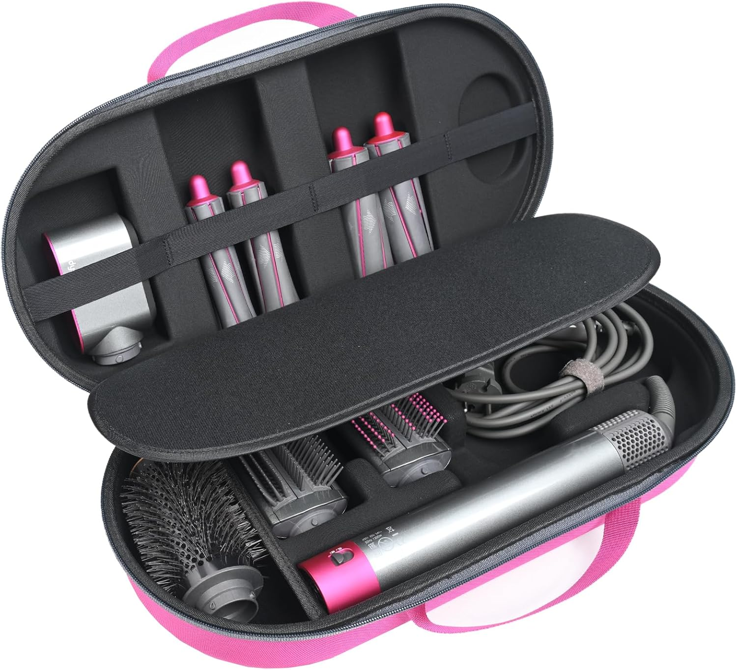 RLSOCO Case for Dyson Airwrap I.D. /Airwrap Co-Anda2X Multi-Styler and Dryer, Hard Carrying Case for Multi-Styler Dryer and Attachments - Black (Case Only)