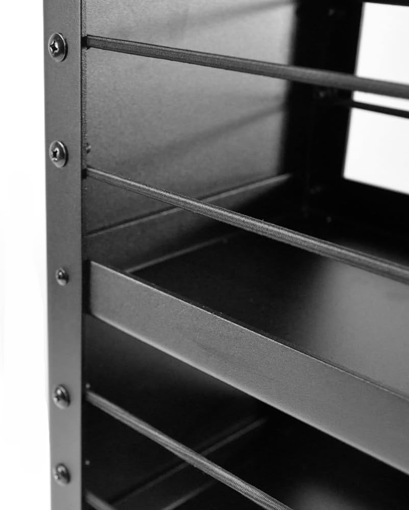 Alpen Outdoor UTE Toolbox Trailer Metal Tool Box 200Mm Aluminium Canopy Pantry Slide Out Storage Drawer Box, Pull Out Vehicle Organiser Pantry L60*W20*H66 Cm image number 1