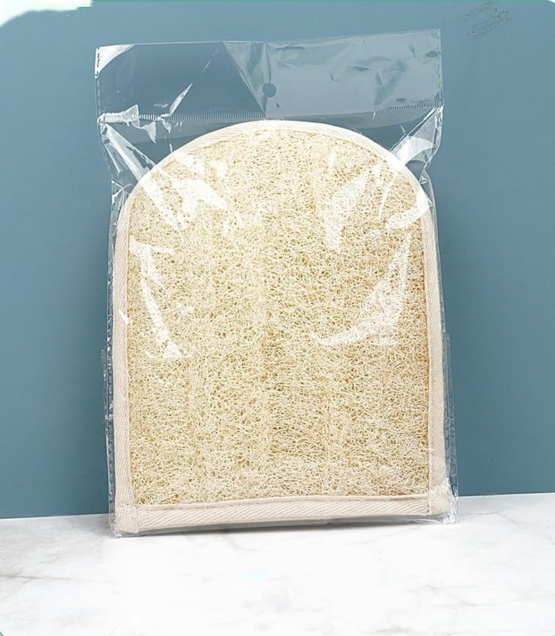Premium Exfoliating Loofah Glove Pad Body Scrubber. Our Gloves Are Made of Natural Shower Sponge and Soft Cotton Materials (Style1, 15 * 20Cm) image number 1