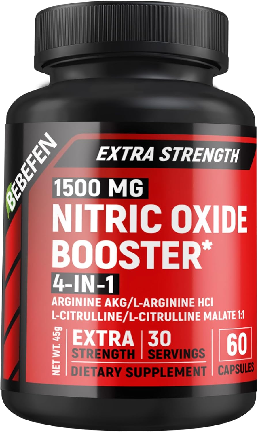 Nitric Oxide 4In1 Supplement with L-Arginine & L-Citrulline &ndash; Supports Energy, Performance & Heart Health &ndash; 60 Capsules &ndash; 30 Days Supply image number 2