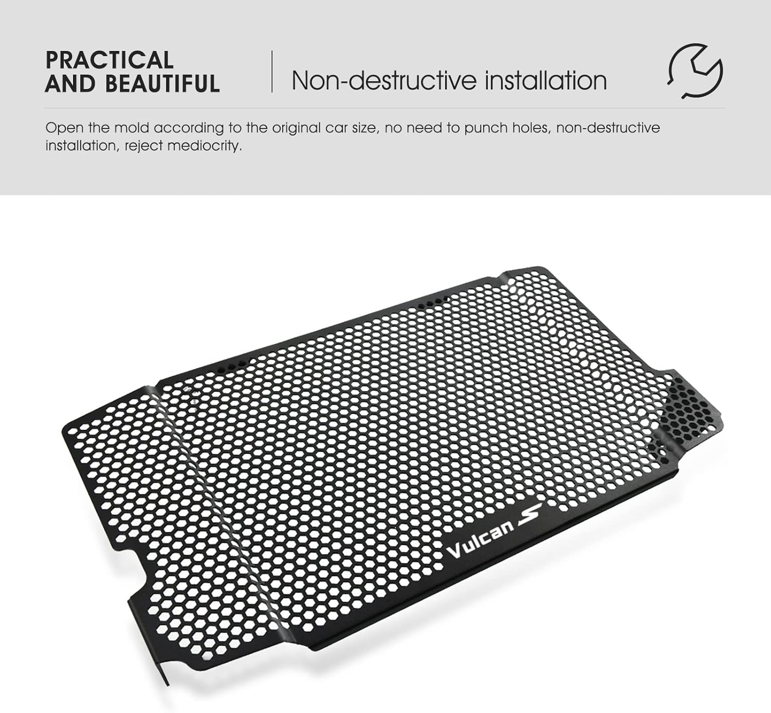 Motorcycle Radiator Grille Guard Protective Cover Compatible with Vulcan S 2015-2021 Vulcan S SE 2017 Vulcan S Performance 2021-2022 Vulcan S Cafe/Sport 2018-2020 image number 5