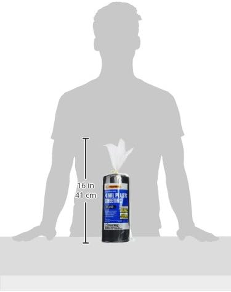 Frost King 350B Polyethylene Sheeting, 3' X 50' X 4 Mil, Black image number 1